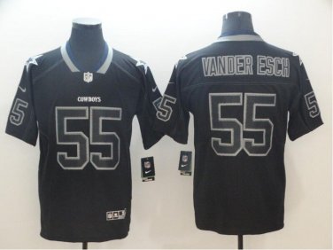 Leighton Vander Esch #55 Dallas Cowboys Limited Player Jersey Men's Black Lights Out