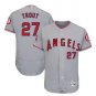 Mike Trout #27 Los Angeles Angels Flex Base Collection Player Men's Jersey Gray
