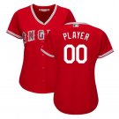 Custom Los Angeles Angels Cool Base Player Women's Jersey Scarlet S M L XL XXL