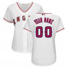 Custom Los Angeles Angels Cool Base Player Women's Jersey White S M L XL XXL