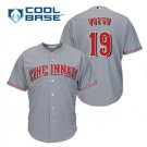 Joey Votto #19 Cincinnati Reds Cool Base Player Men's Jersey Gray