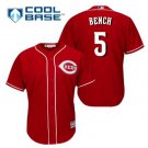 Johnny Bench #5 Cincinnati Reds Cool Base Player Men's Jersey Scarlet