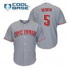 Johnny Bench #5 Cincinnati Reds Cool Base Player Men's Jersey Gray