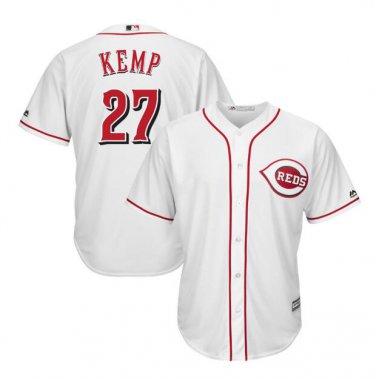 Matt Kemp #27 Cincinnati Reds Cool Base Player Men's Jersey White