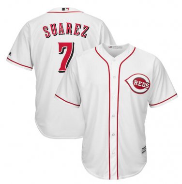 Eugenio Suarez #7 Cincinnati Reds Cool Base Player Men's Jersey White
