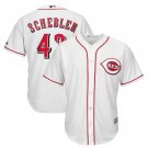 Scott Schebler #43 Cincinnati Reds Cool Base Player Men's Jersey White