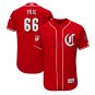 Yasiel Puig #66 Cincinnati Reds 2019 Spring Training Flex Base Player Men's Jersey Scarlet