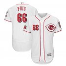 Yasiel Puig #66 Cincinnati Reds Flex Base Collection Player Men's Jersey White