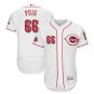 Yasiel Puig #66 Cincinnati Reds Flex Base Collection Player Men's Jersey White