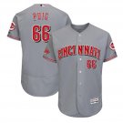 Yasiel Puig #66 Cincinnati Reds Flex Base Collection Player Men's Jersey Gray