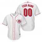 Custom Cincinnati Reds Cool Base Men's Jersey White