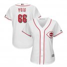 Yasiel Puig #66 Cincinnati Reds Cool Base Player Women's Jersey White