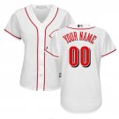 Custom Cincinnati Reds Cool Base Women's Jersey White S M L XL XXL
