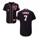 Trea Turner #7 Washington Nationals Flex Base Player Men's Jersey Navy