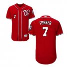 Trea Turner #7 Washington Nationals Flex Base Player Men's Jersey Scarlet