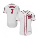 Trea Turner #7 Washington Nationals Flex Base Player Men's Jersey White