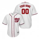 Custom Washington Nationals Cool Base Men's Jersey White