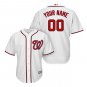Custom Washington Nationals Cool Base Men's Jersey White