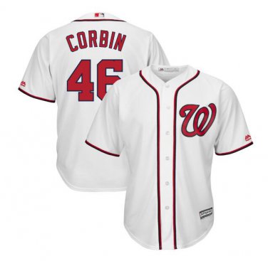 Patrick Corbin #46 Washington Nationals Cool Base Player Men's Jersey White