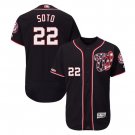 Juan Soto #22 Washington Nationals Flex Base Player Men's Jersey Navy