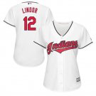 Francisco Lindor #12 Cleveland Indians Cool Base Player Women's Jersey White