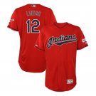Francisco Lindor #12 Cleveland Indians 2019 All-Star Game Patch Flex Base Men's Jersey Scarlet