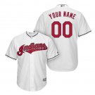Custom Cleveland Indians Cool Base Men's Jersey White