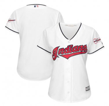 Cleveland Indians 2019 All-Star Game Patch Cool Base Women's Jersey White