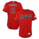 Jose Ramirez #11 Cleveland Indians 2019 All-Star Game Patch Flex Base Player Men's Jersey Scarlet