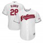 Corey Kluber #28 Cleveland Indians 2019 All-Star Game Patch Cool Base Player Men's Jersey White
