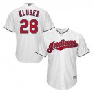 Corey Kluber #28 Cleveland Indians Cool Base Player Men's Jersey White