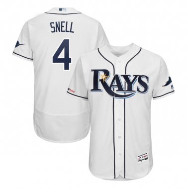 Blake Snell #4 Tampa Bay Rays Flex Base Collection Player Men's Jersey White