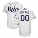 Custom Tampa Bay Rays Flex Base Collection Men's Jersey White