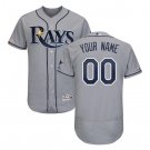 Custom Tampa Bay Rays Flex Base Collection Men's Jersey Gray