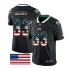 Jamal Adams #33 New York Jets 2019 Color Rush Limited Player Men's Jersey Black USA Flag