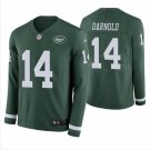 Sam Darnold #14 New York Jets 2019 Therma Long Sleeve Jersey Men's Green
