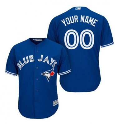 Custom Toronto Blue Jays Cool Base Men's Jersey Royal M L XL XXL XXXL