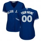 Custom Toronto Blue Jays Cool Base Women's Jersey Royal S M L XL XXL