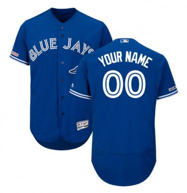 Custom Toronto Blue Jays Flex Base Collection Men's Jersey Royal M L XL XXL XXXL