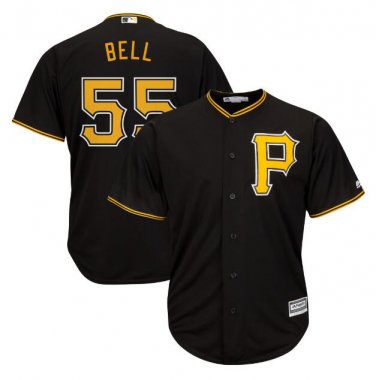 Josh Bell #55 Pittsburgh Pirates Cool Base Player Men's Jersey Black