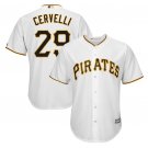 Francisco Cervelli #29 Pittsburgh Pirates Cool Base Player Men's Jersey White