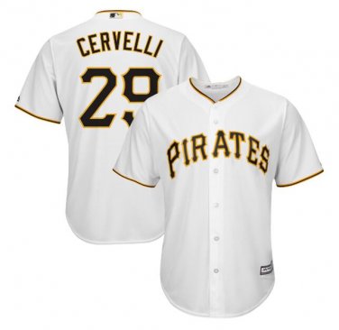 Francisco Cervelli #29 Pittsburgh Pirates Cool Base Player Men's Jersey White