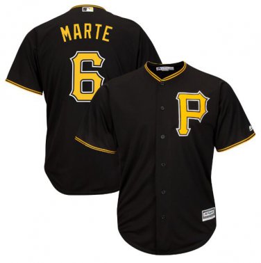 Starling Marte #6 Pittsburgh Pirates Cool Base Player Men's Jersey Black