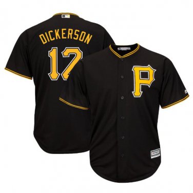 Corey Dickerson #12 Pittsburgh Pirates Cool Base Player Men's Jersey Black