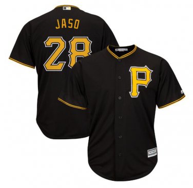 Jon Jaso #28 Pittsburgh Pirates Cool Base Player Men's Jersey Black