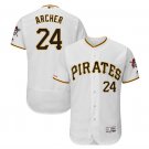 Chris Archer #24 Pittsburgh Pirates Flex Base Collection Player Men's Jersey White