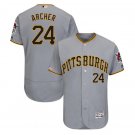 Chris Archer #24 Pittsburgh Pirates Flex Base Collection Player Men's Jersey Gray