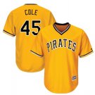 Gerrit Cole #45 Pittsburgh Pirates Cool Base Player Men's Jersey Gold