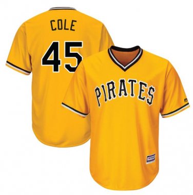 Gerrit Cole #45 Pittsburgh Pirates Cool Base Player Men's Jersey Gold