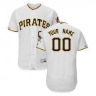 Custom Pittsburgh Pirates Flex Base Collection Men's Jersey White M L XL XXL XXXL